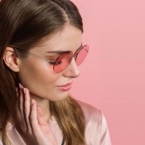 Lindberg Women's Eyewear Pink Lenses Rose Sunglasses